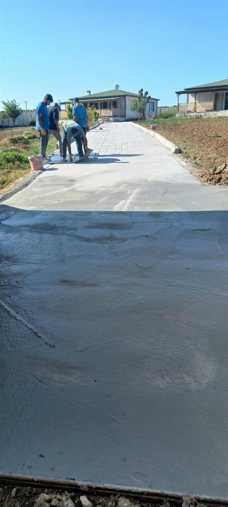 Zemin ve baskı beton çalışması - Ölmez İnşaat