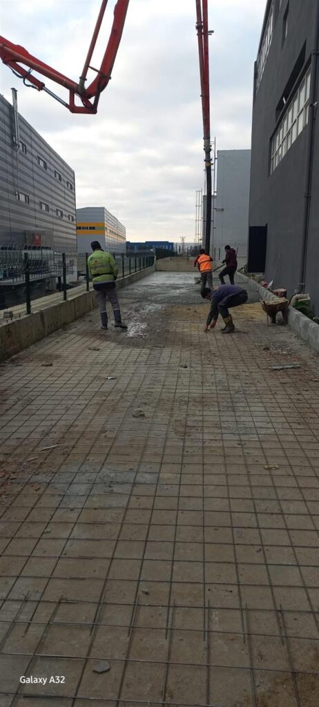 Zemin ve baskı beton çalışması - Ölmez İnşaat